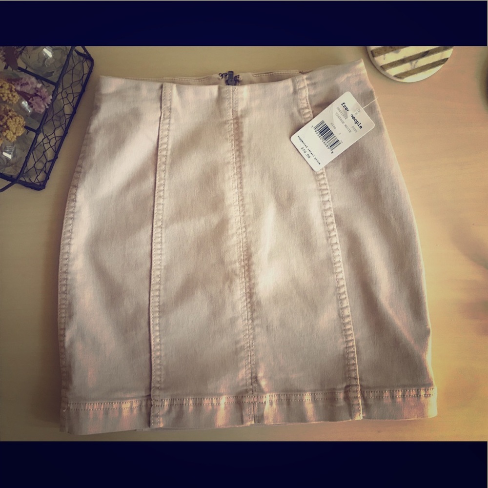 Free People Modern Femme Skirt Vintage White